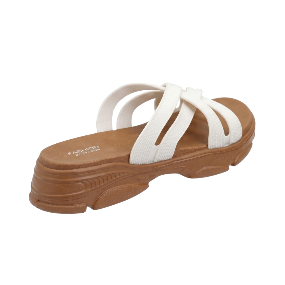 Strappy Wedge Flip Flops for Women