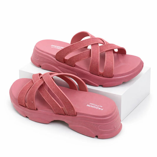 Strappy Wedge Flip Flops for Women