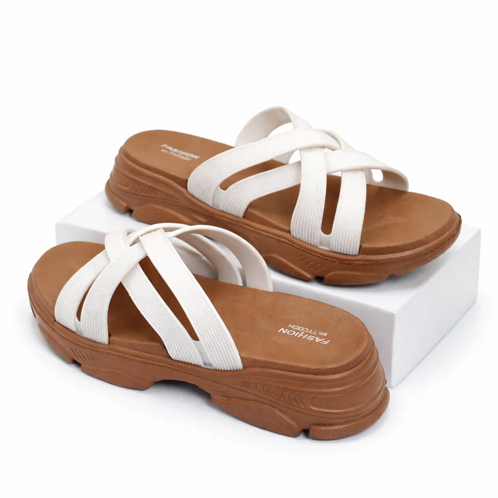 Strappy Wedge Flip Flops for Women