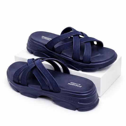 Strappy Wedge Flip Flops for Women