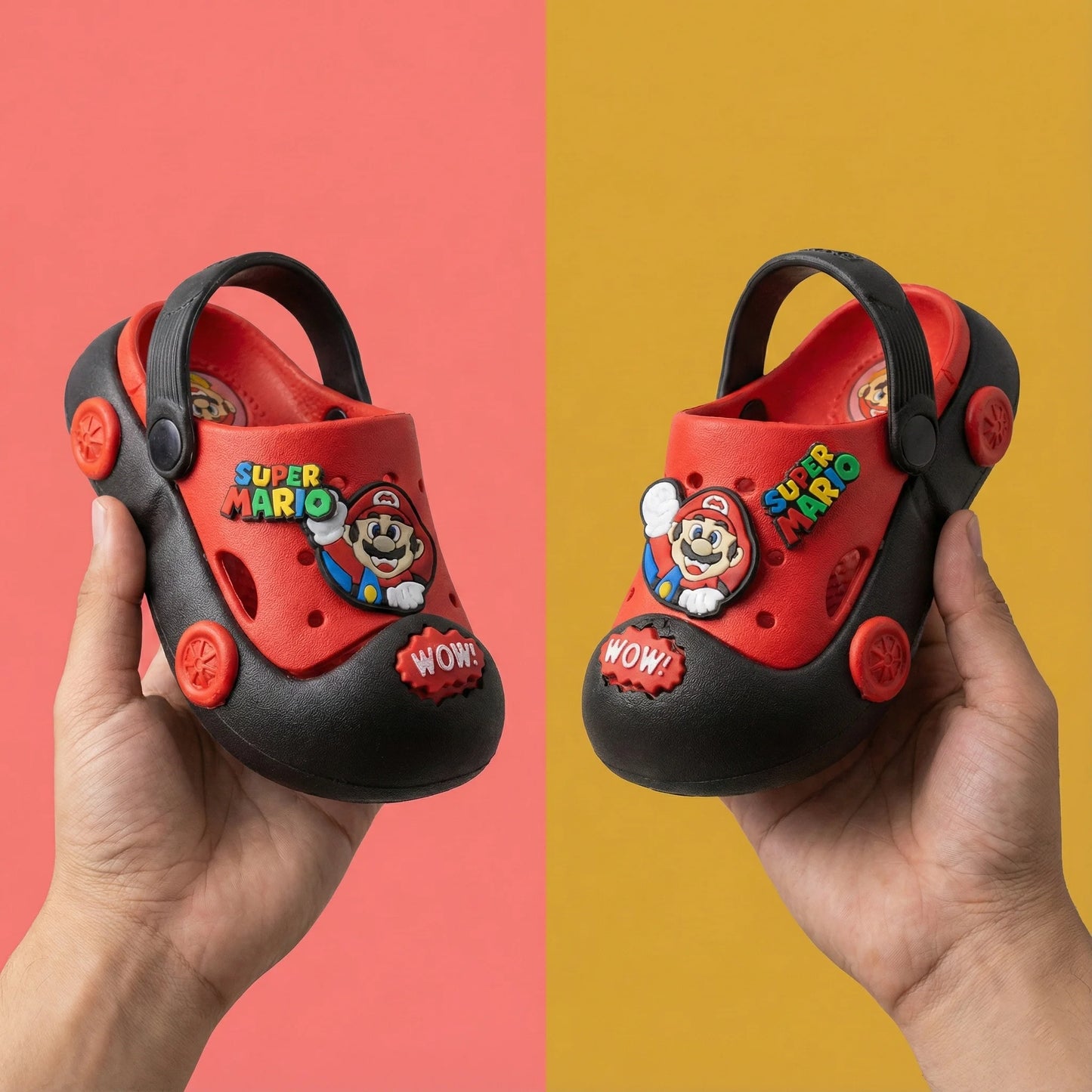 Whistle Crocks - Red/Black