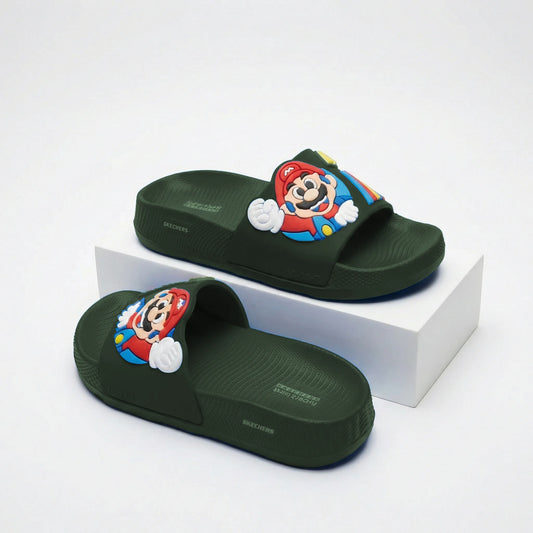 Super Mario Slide on Slippers - Green