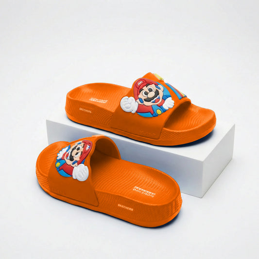 Super Mario Slide on Slippers - Orange
