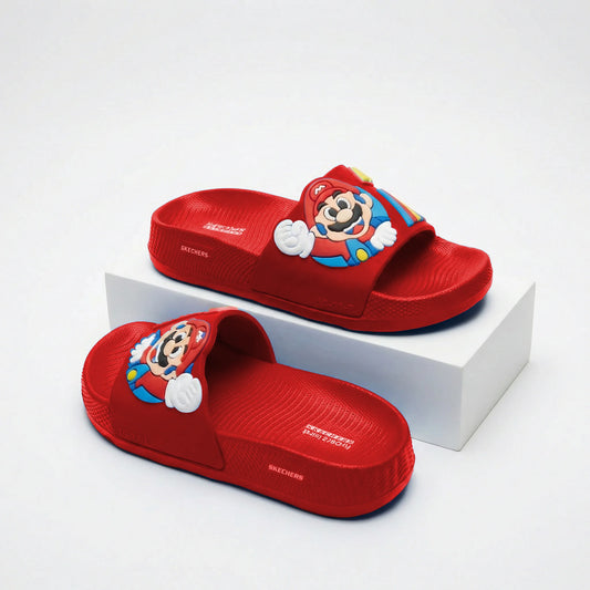 Super Mario Slide on Slippers - Red