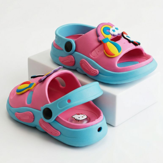 Kids Whistle Sandals- Pink/Blue