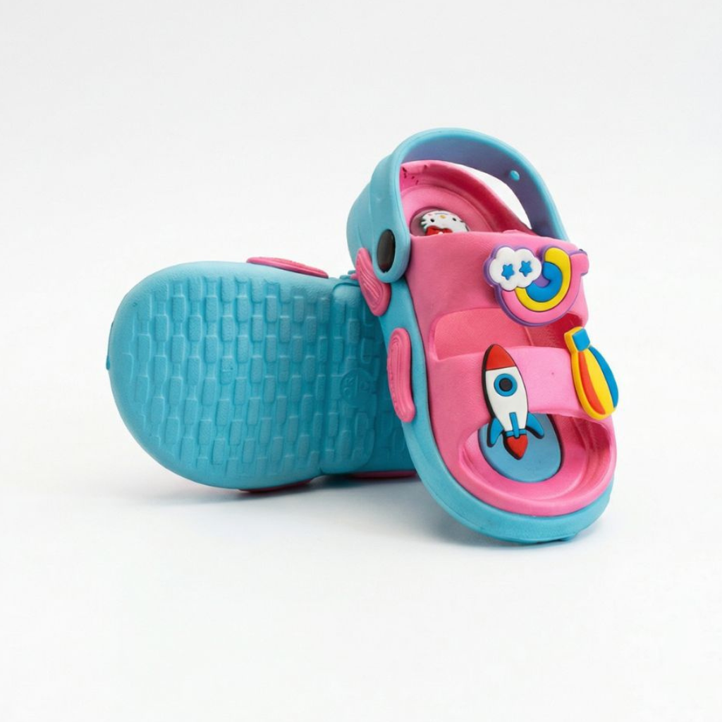 Kids Whistle Sandals- Pink/Blue
