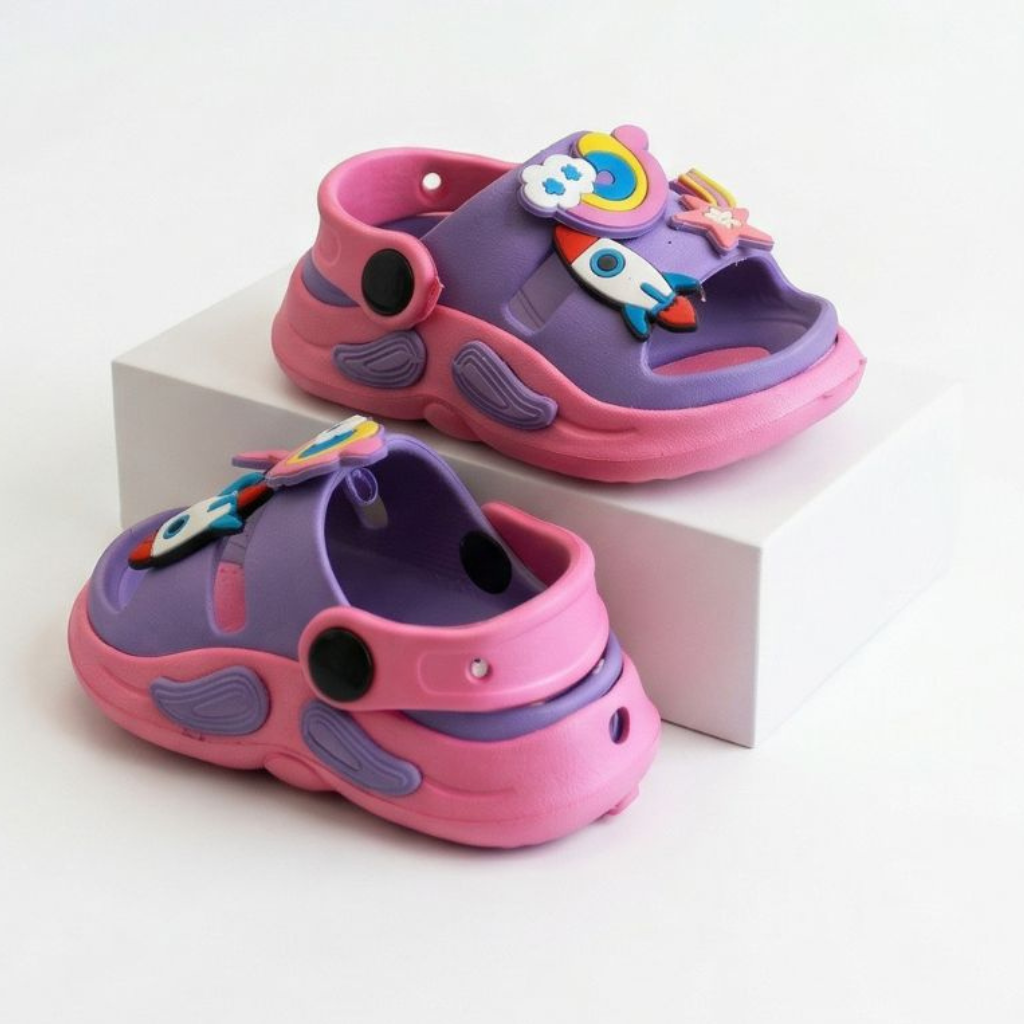 Kids Whistle Sandals- Pink/Purple