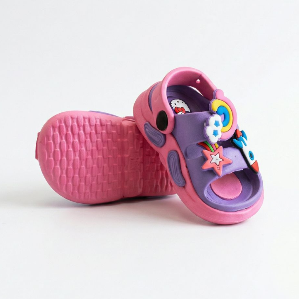 Kids Whistle Sandals- Pink/Purple