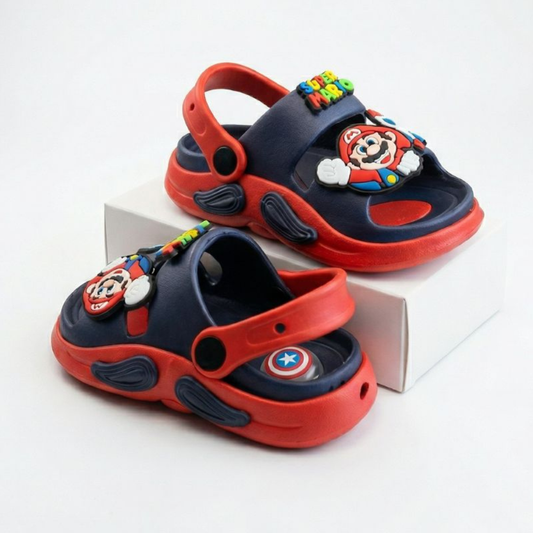 Super Mario Whistle Sandals- Red/Navy
