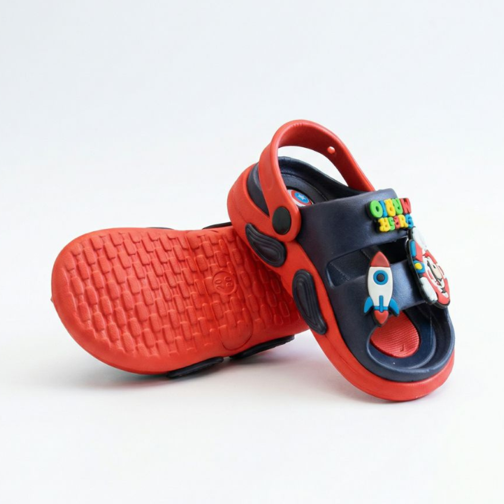 Super Mario Whistle Sandals- Red/Navy