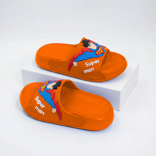 Superman Slide on Slippers - Orange